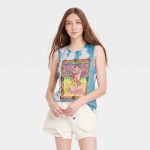 Janis Joplin Blue Tie Dye Avalon Ballroom-San Francisco 1967 Tank Top Size XS